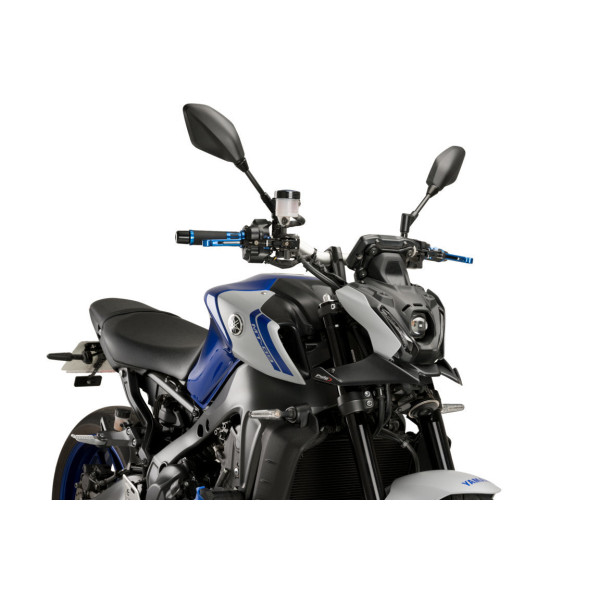 Puig Puig front downforce wings | matte black | yamaha mt-09/mt-09 sp 2021>2023